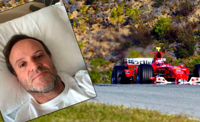 Barrichello recovers in hospital from a vascular problem